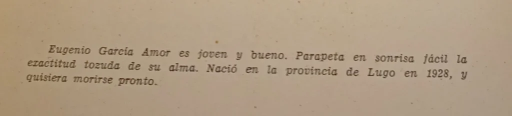 presentacion eugenio garcia estria 1950